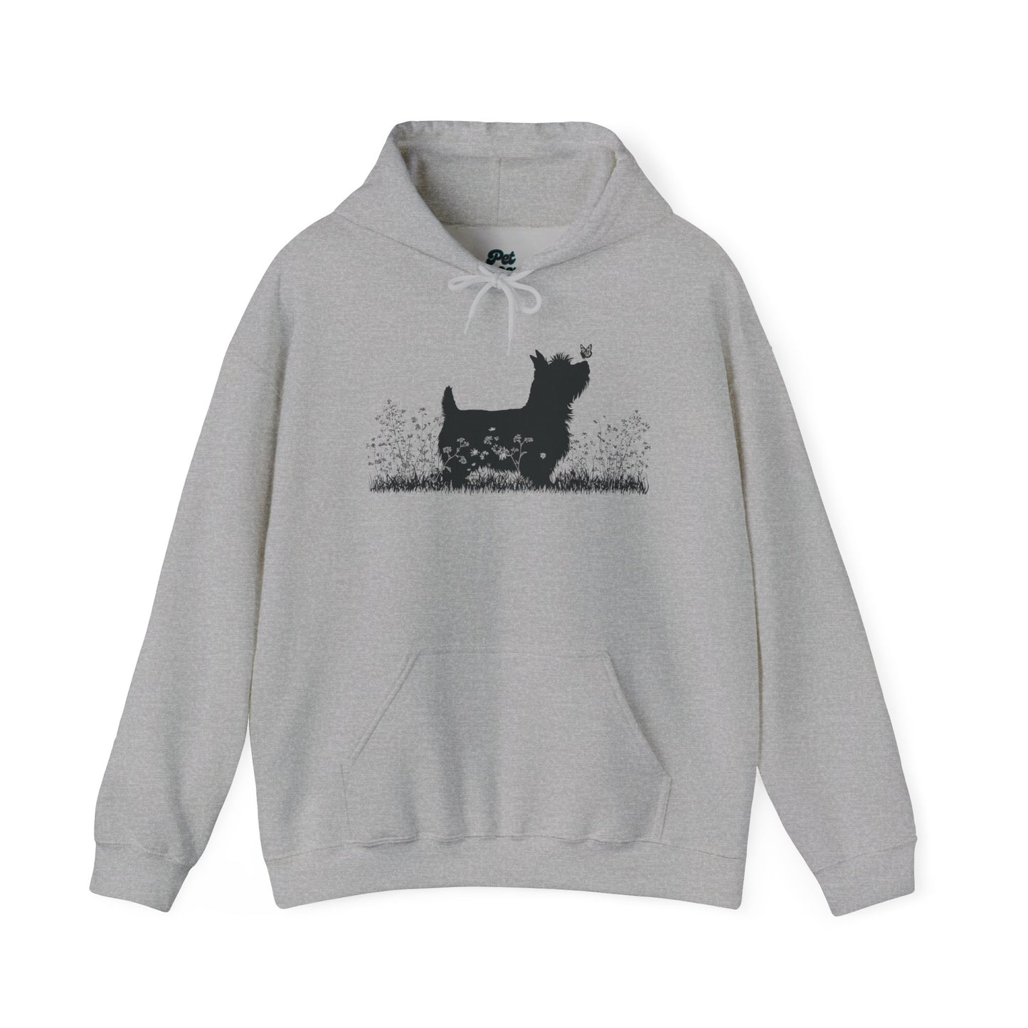 New! Yorkie Silhouette Hoodie