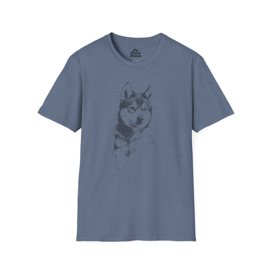 Husky Gaze Graphic Tee Heather Indigo