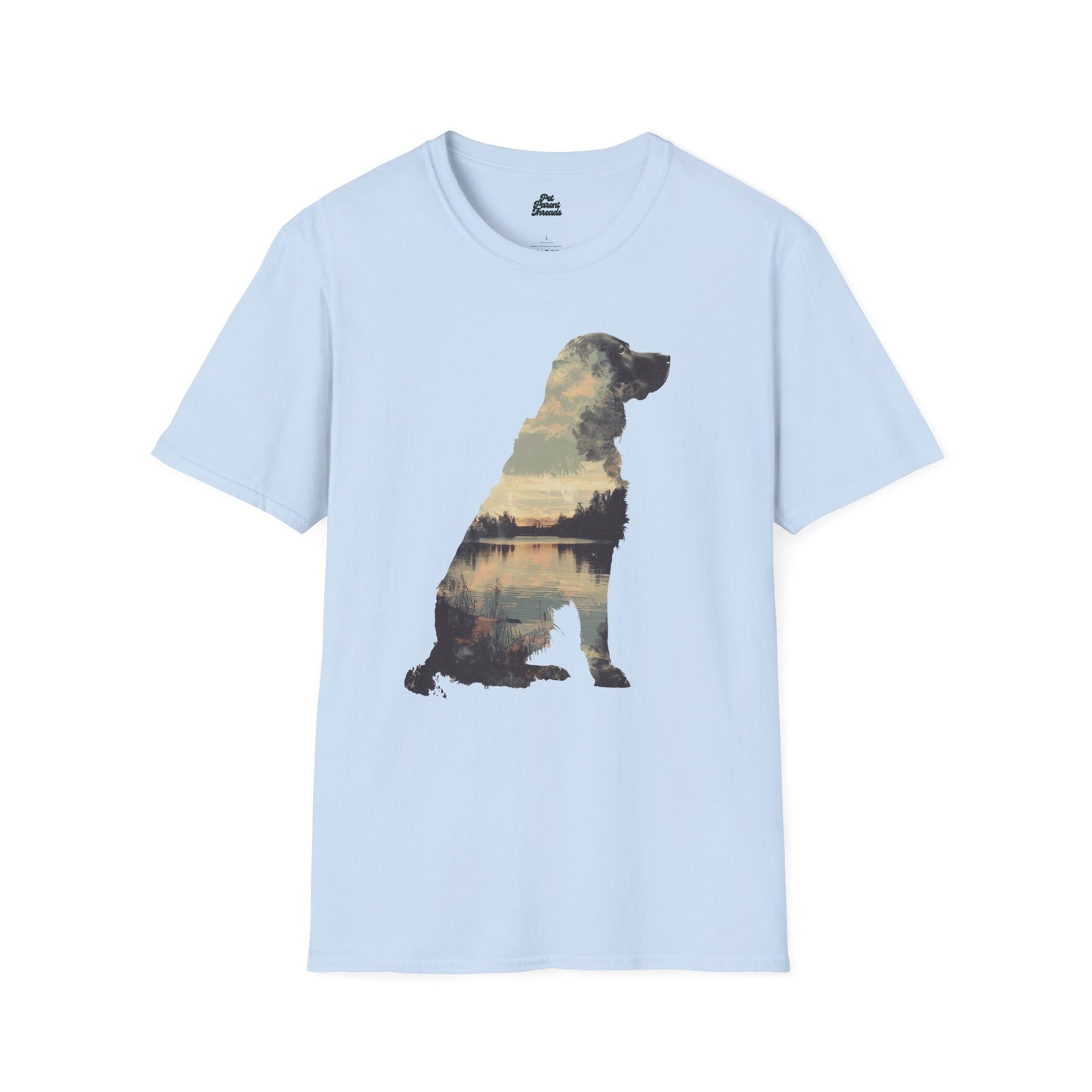 Golden Hour Lab: Lakeside Sunset Dog Tee