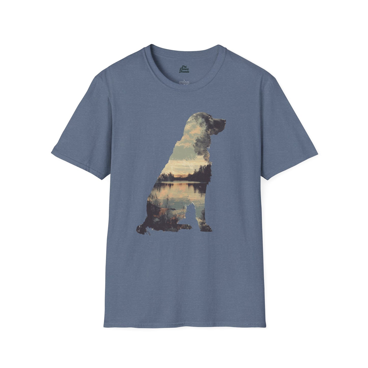 Golden Hour Lab: Lakeside Sunset Dog Tee