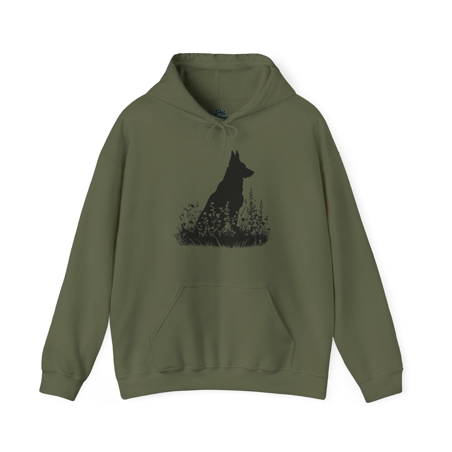 New! German Shepherd Silhouette Hoodie