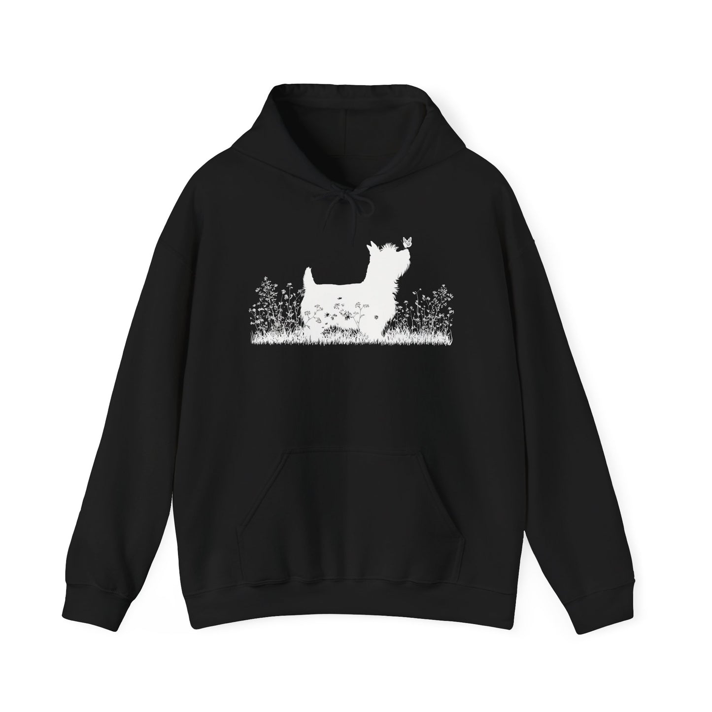 New! Yorkie Silhouette Hoodie