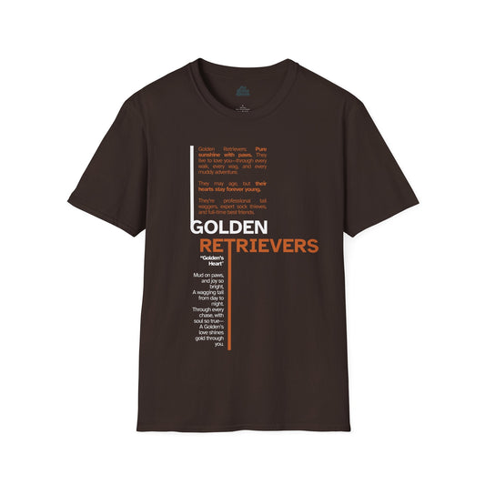 A Golden Retriever Poem Tee Dark Chocolate
