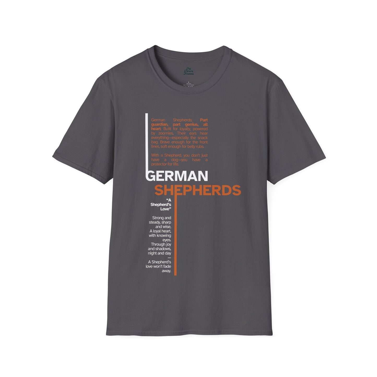 "A Shepherd's Love" Tee Charcoal