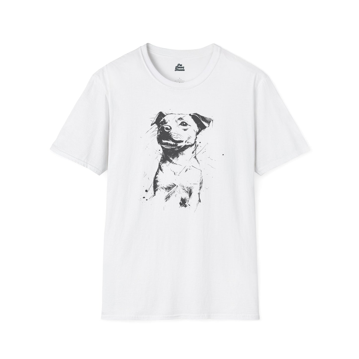 Abstract Pitbull Sketch Graphic Tee - Pet Parent Threads
