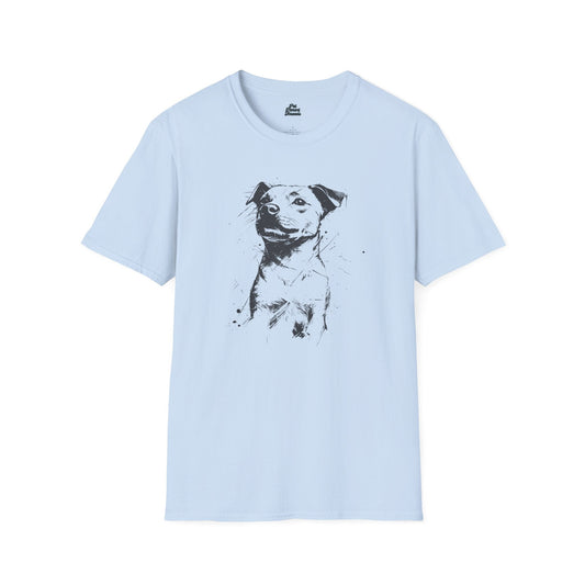 Abstract Pitbull Sketch Graphic Tee - Pet Parent Threads