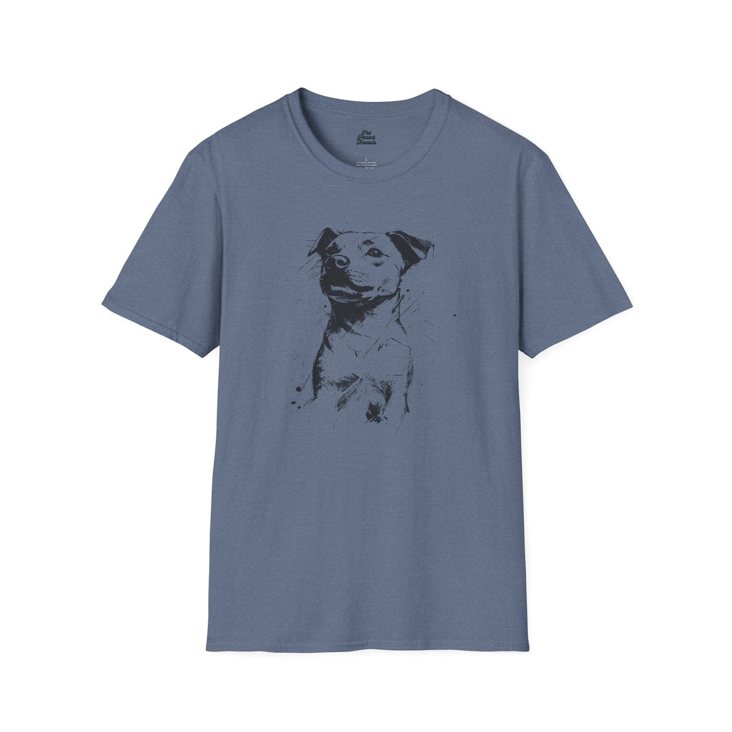 Abstract Pitbull Sketch Graphic Tee - Pet Parent Threads