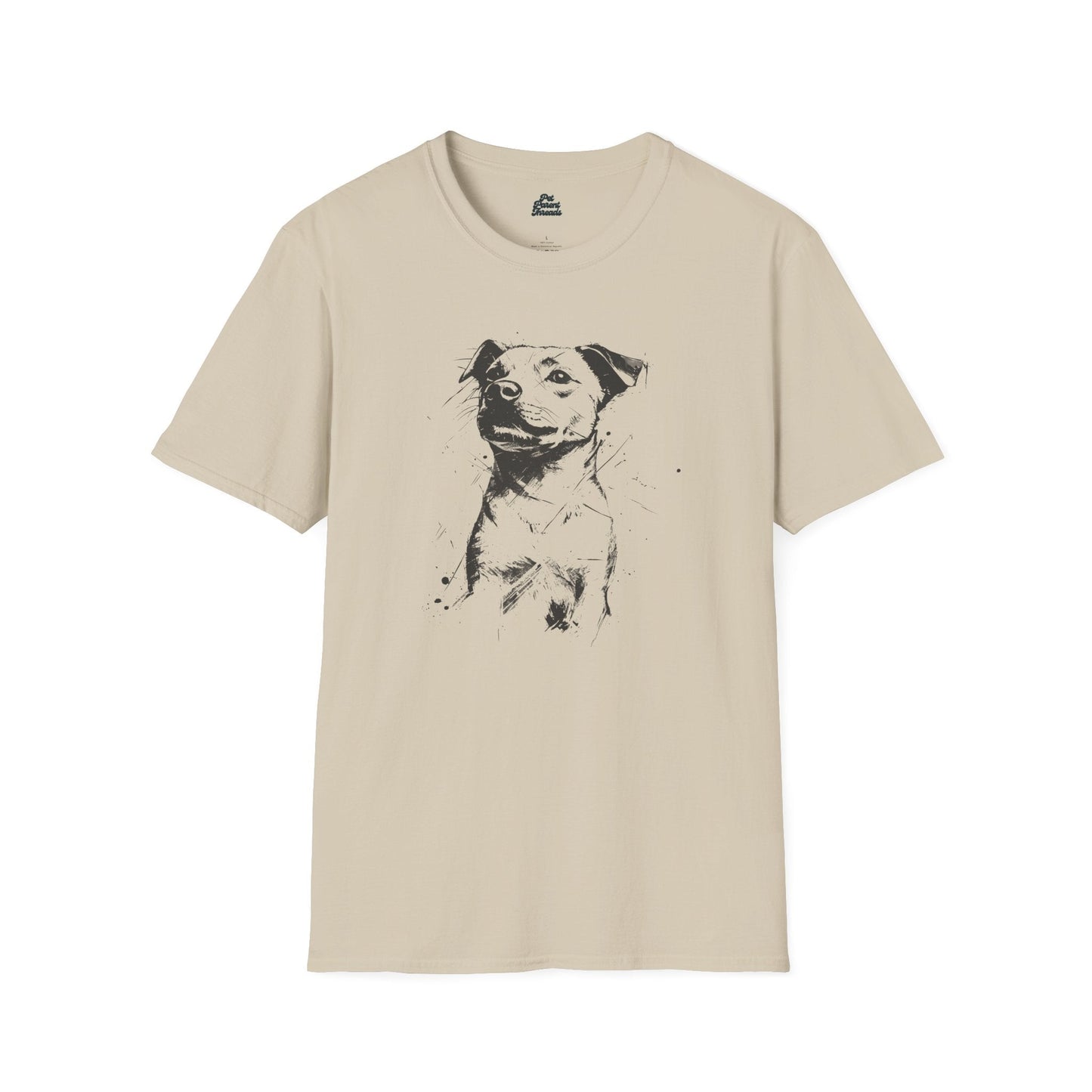 Abstract Pitbull Sketch Graphic Tee - Pet Parent Threads