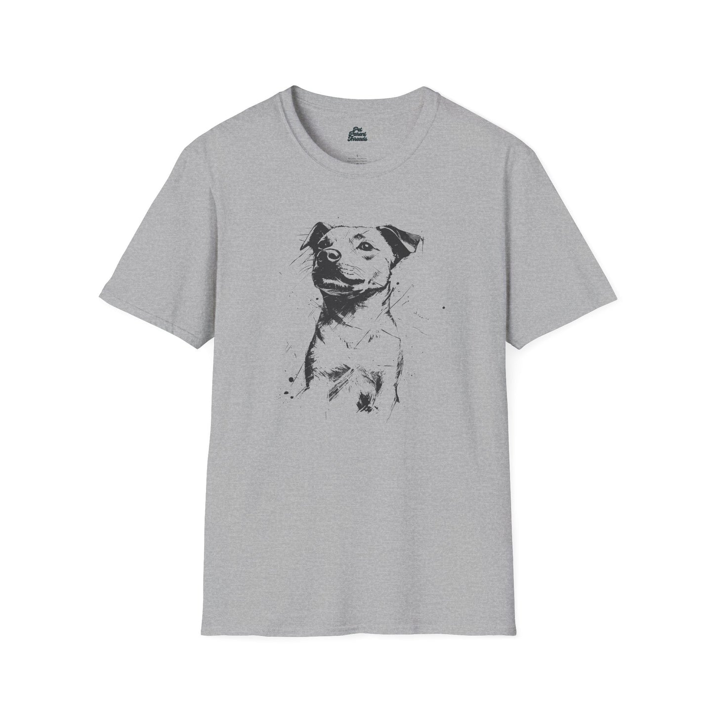 Abstract Pitbull Sketch Graphic Tee - Pet Parent Threads