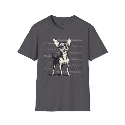 Bold Chihuahua Vibes Graphic Tee Charcoal