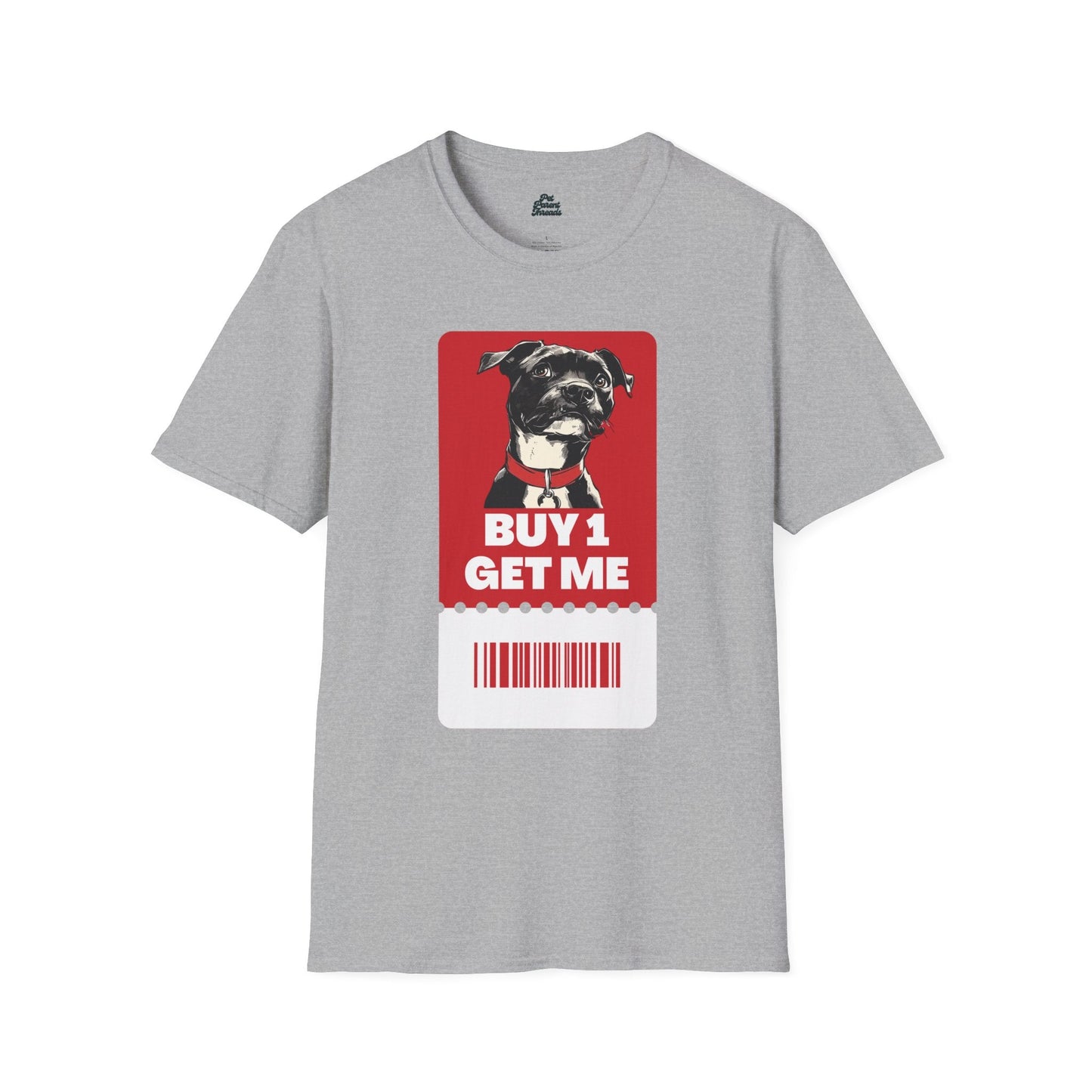 âBuy 1, Get Meâ Pitbull Adoption Awareness Tee Sport Grey