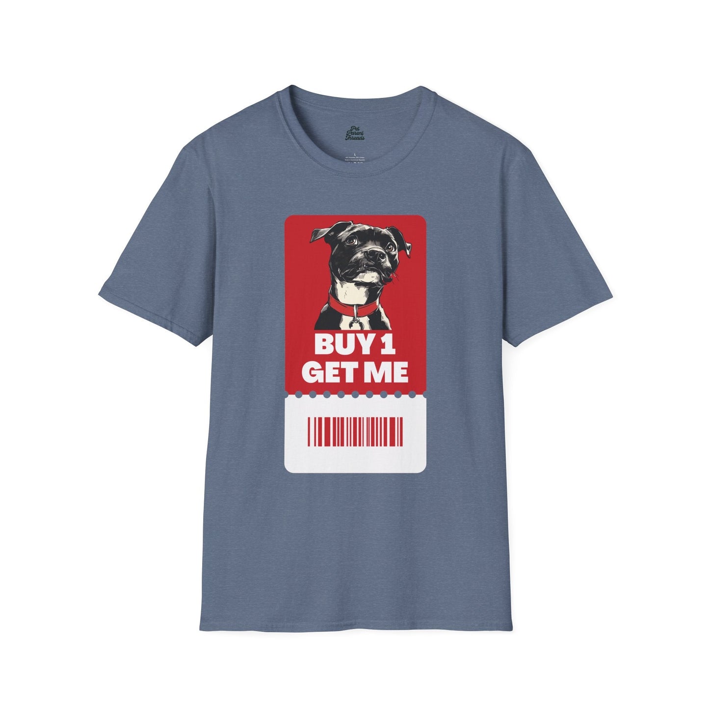âBuy 1, Get Meâ Pitbull Adoption Awareness Tee Heather Indigo