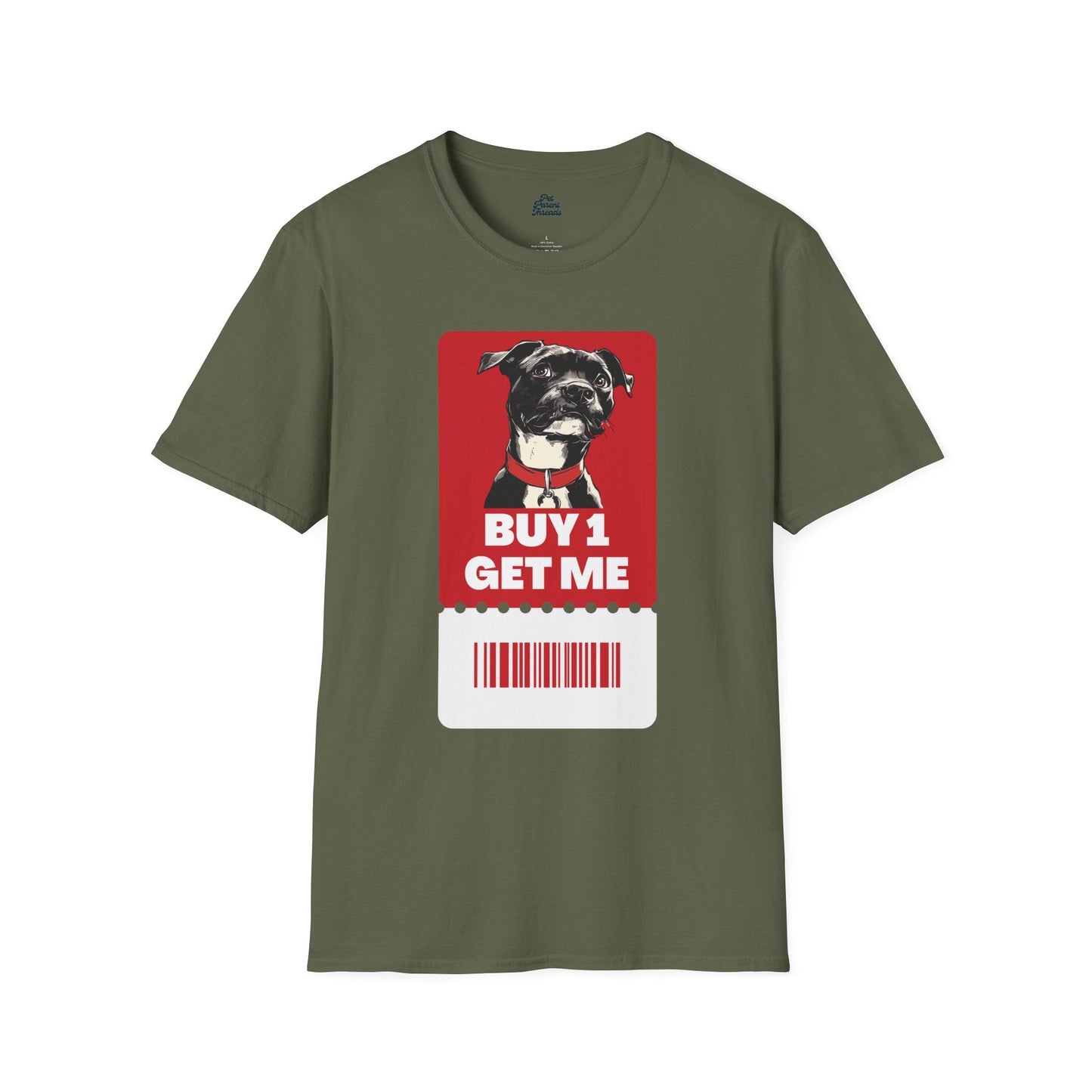 âBuy 1, Get Meâ Pitbull Adoption Awareness Tee Military Green