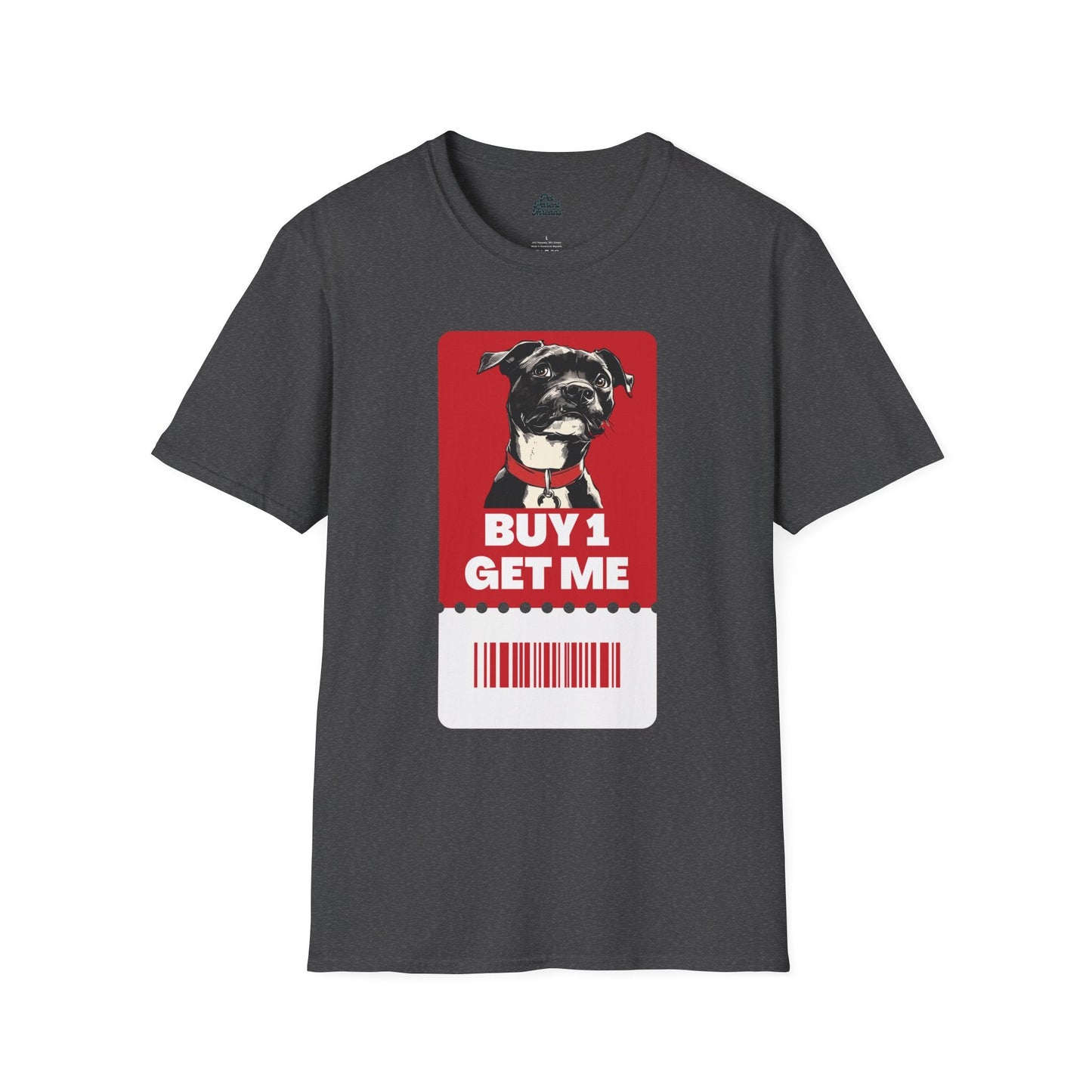 âBuy 1, Get Meâ Pitbull Adoption Awareness Tee Dark Heather