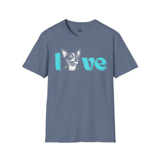 Chihuahua = Love Graphic Tee Heather Indigo