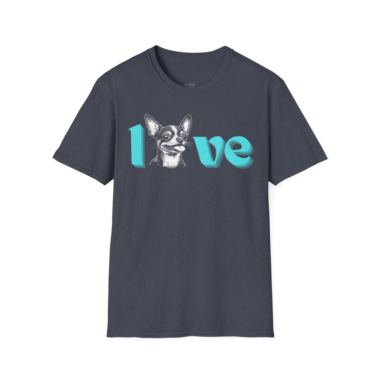 Chihuahua = Love Graphic Tee Heather Navy