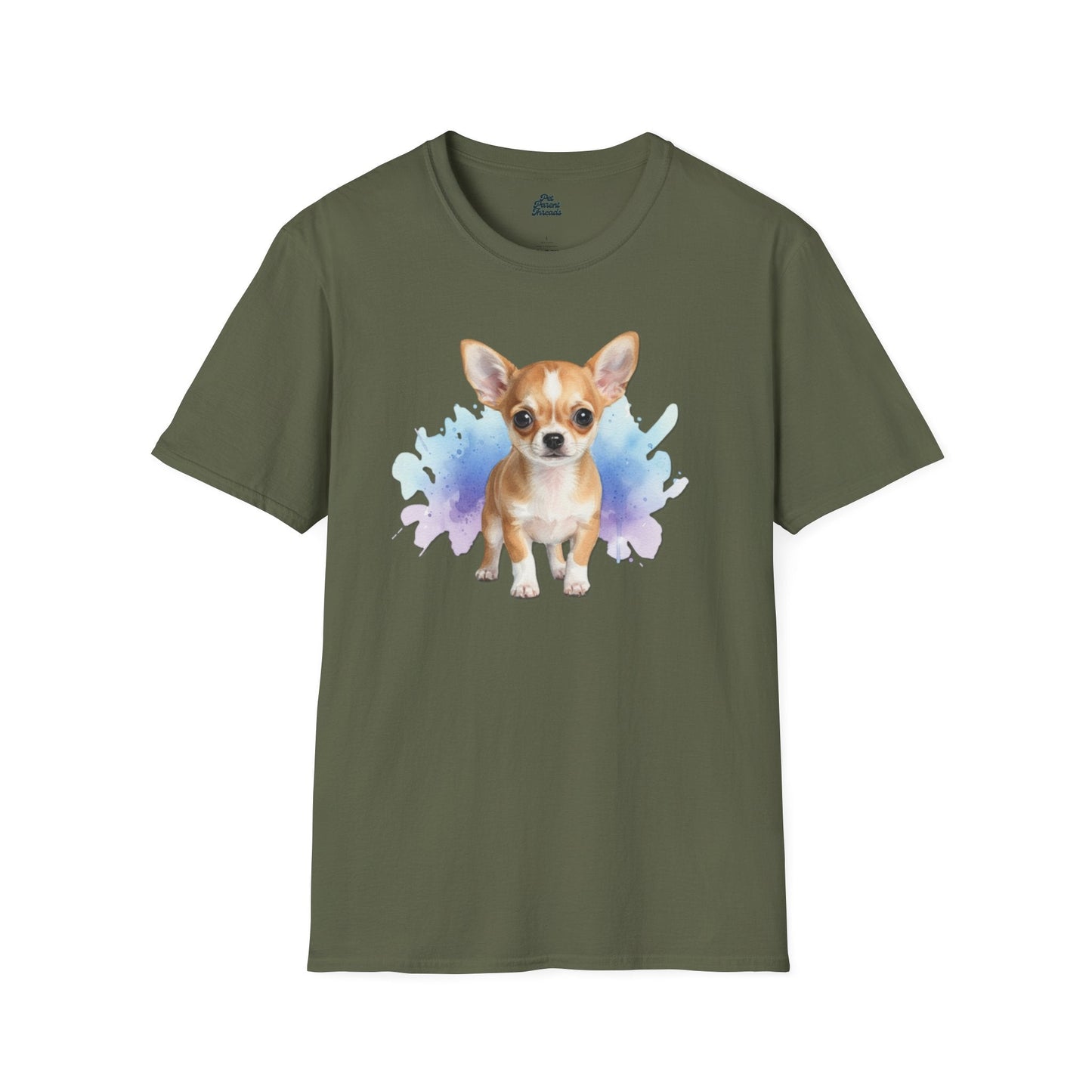 Chihuahua Puppy Watercolor T-Shirt – Small Dog, Big Personality - Pet Parent Threads