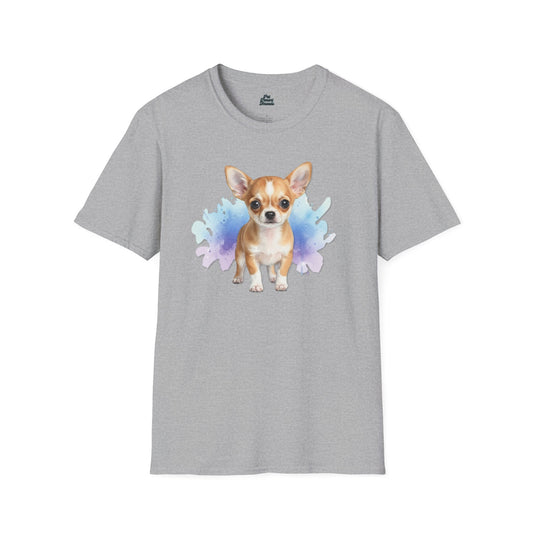 Chihuahua Puppy Watercolor T-Shirt – Small Dog, Big Personality - Pet Parent Threads