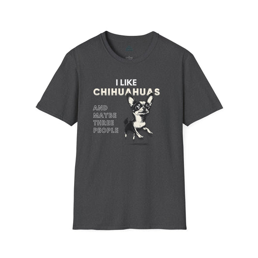 Chihuahuas Over People Graphic Tee Dark Heather