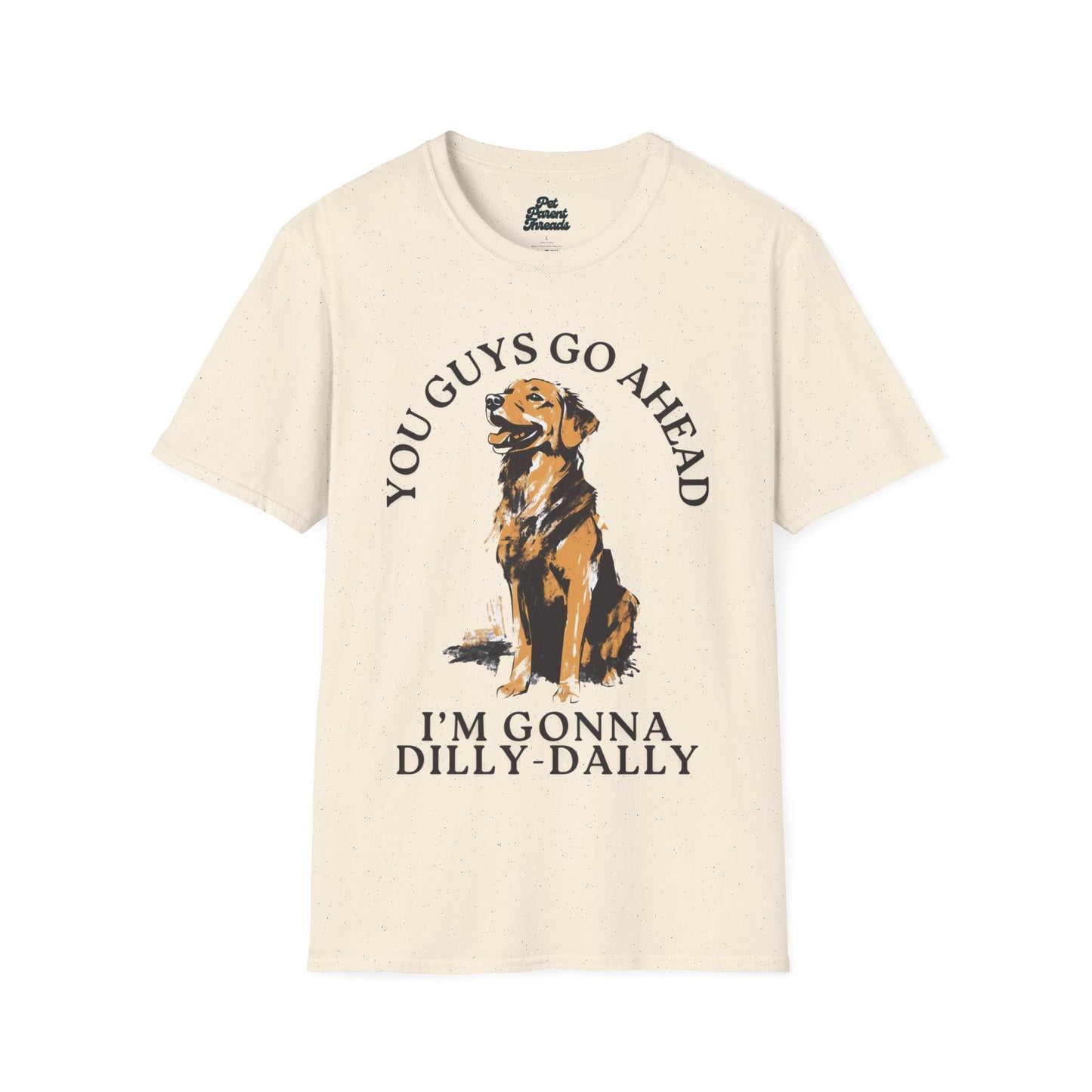 âDilly-Dally" Golden Graphic Tee Natural