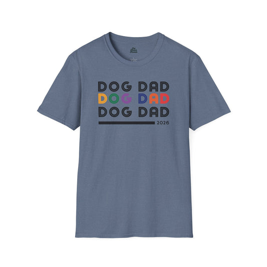 "Dog Dad" Retro Minimalist Tee - Pet Parent Threads