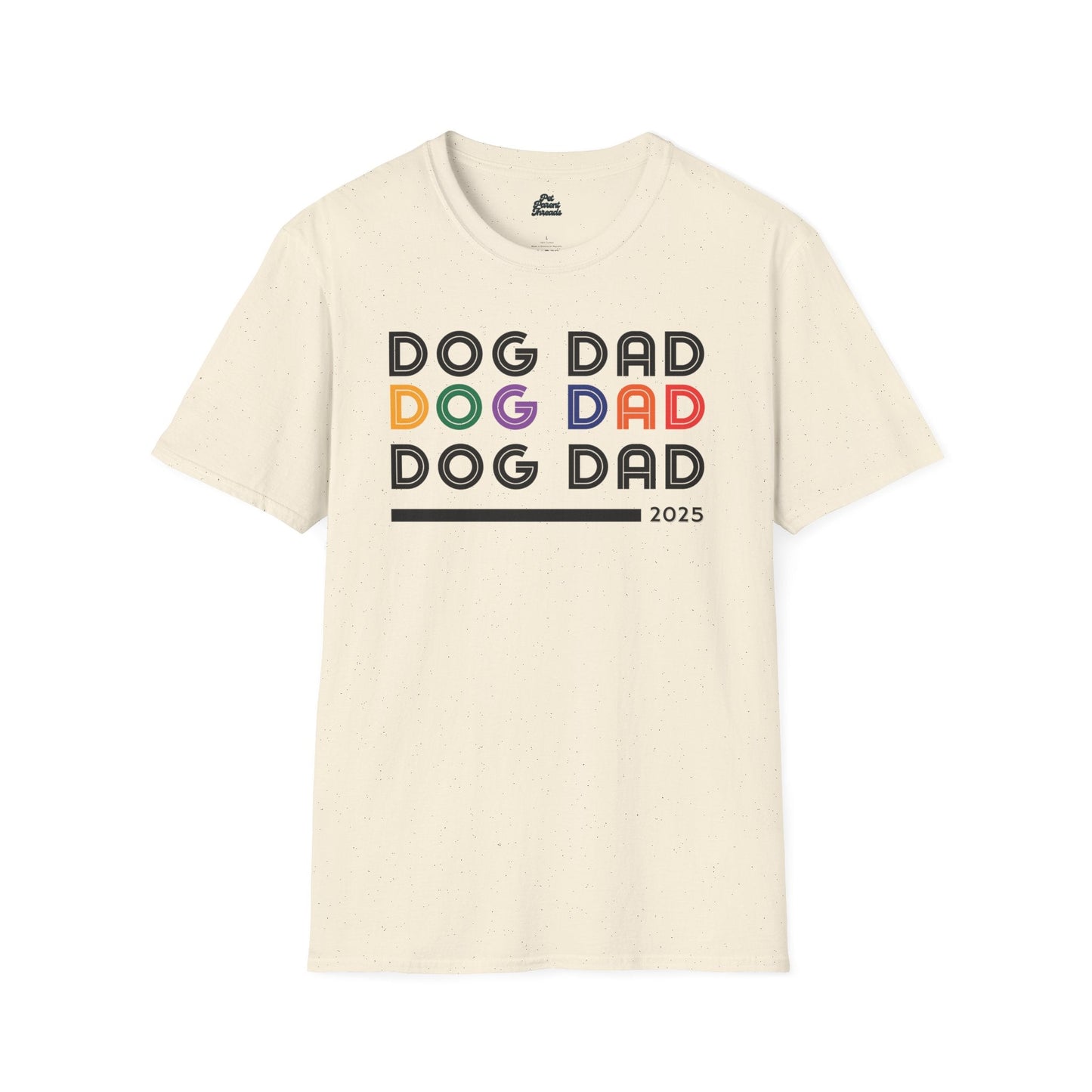 âDog Dadâ Retro Minimalist Tee Natural