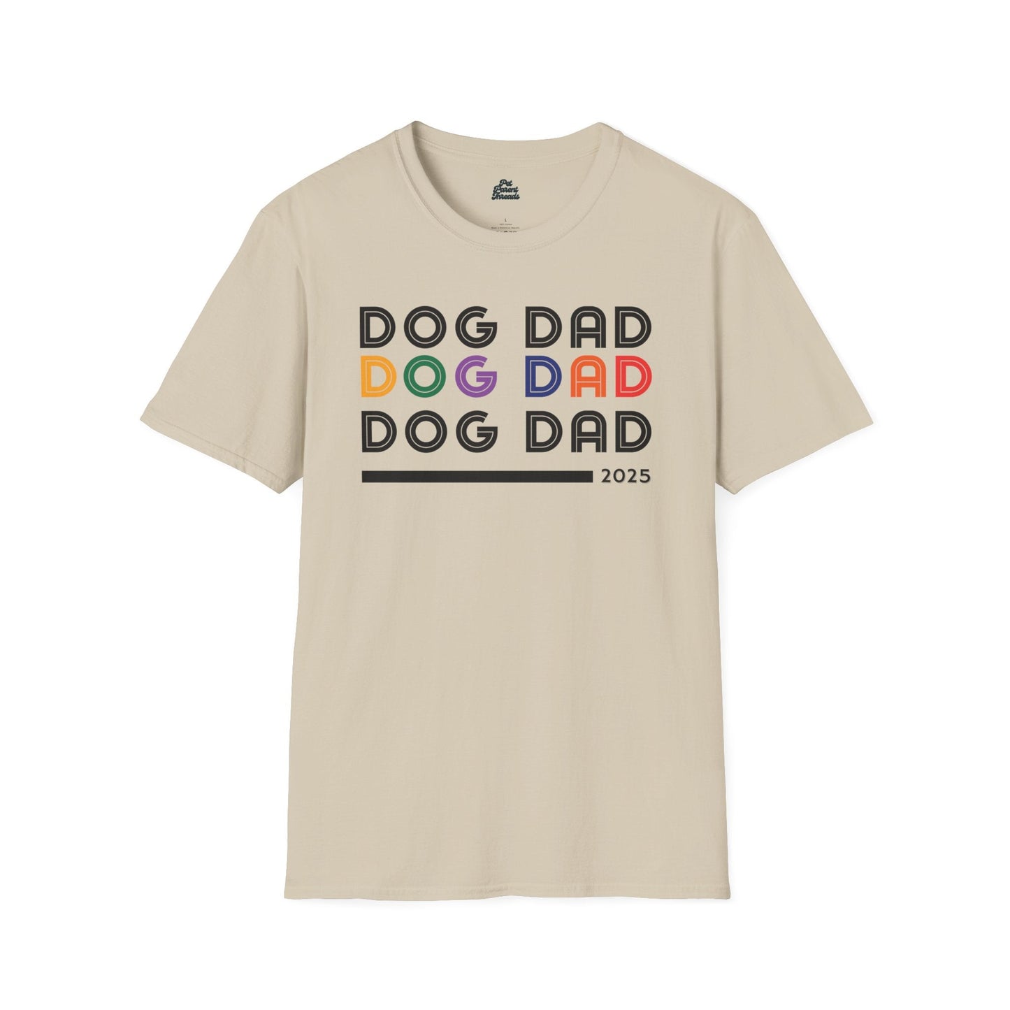 âDog Dadâ Retro Minimalist Tee Sand