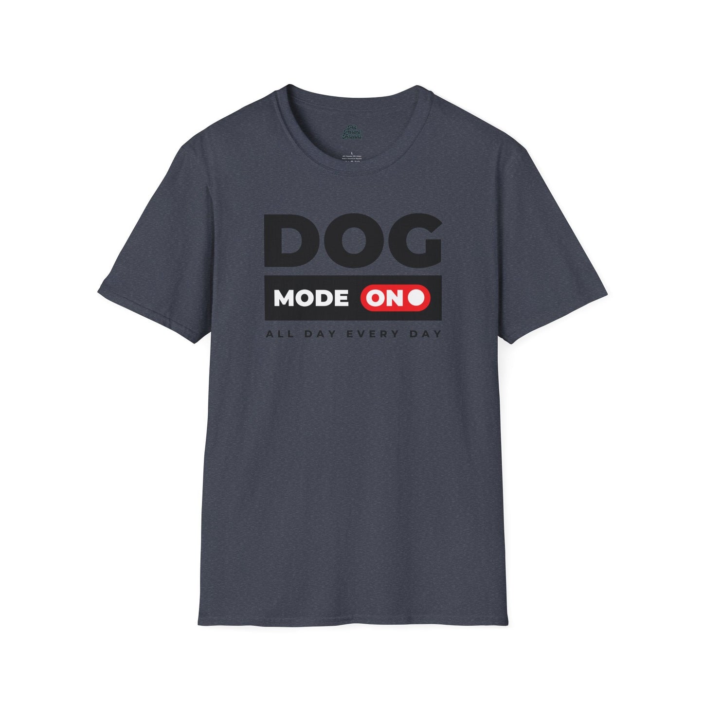 âDog Mode ONâ Bold Statement Tee Heather Navy