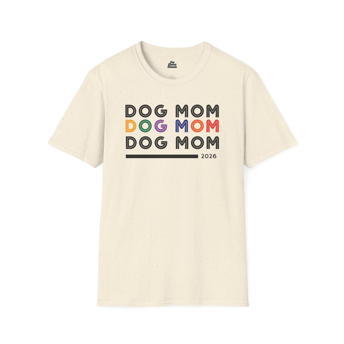 "Dog Mom" Retro Minimalist Tee - Pet Parent Threads