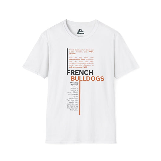 Frenchie Facts GraphicTee White