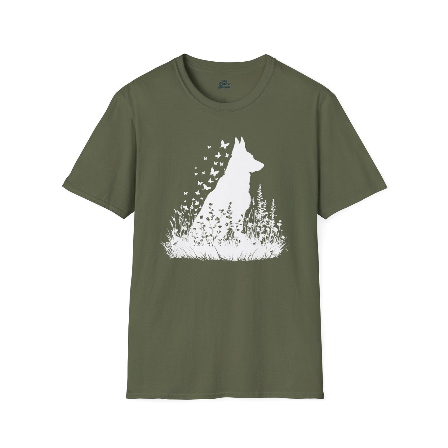 German Shepherd Butterfly Silhouette Tee - Pet Parent Threads