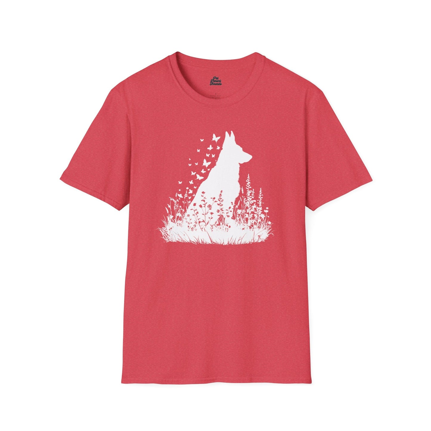 German Shepherd Butterfly Silhouette Tee - Pet Parent Threads