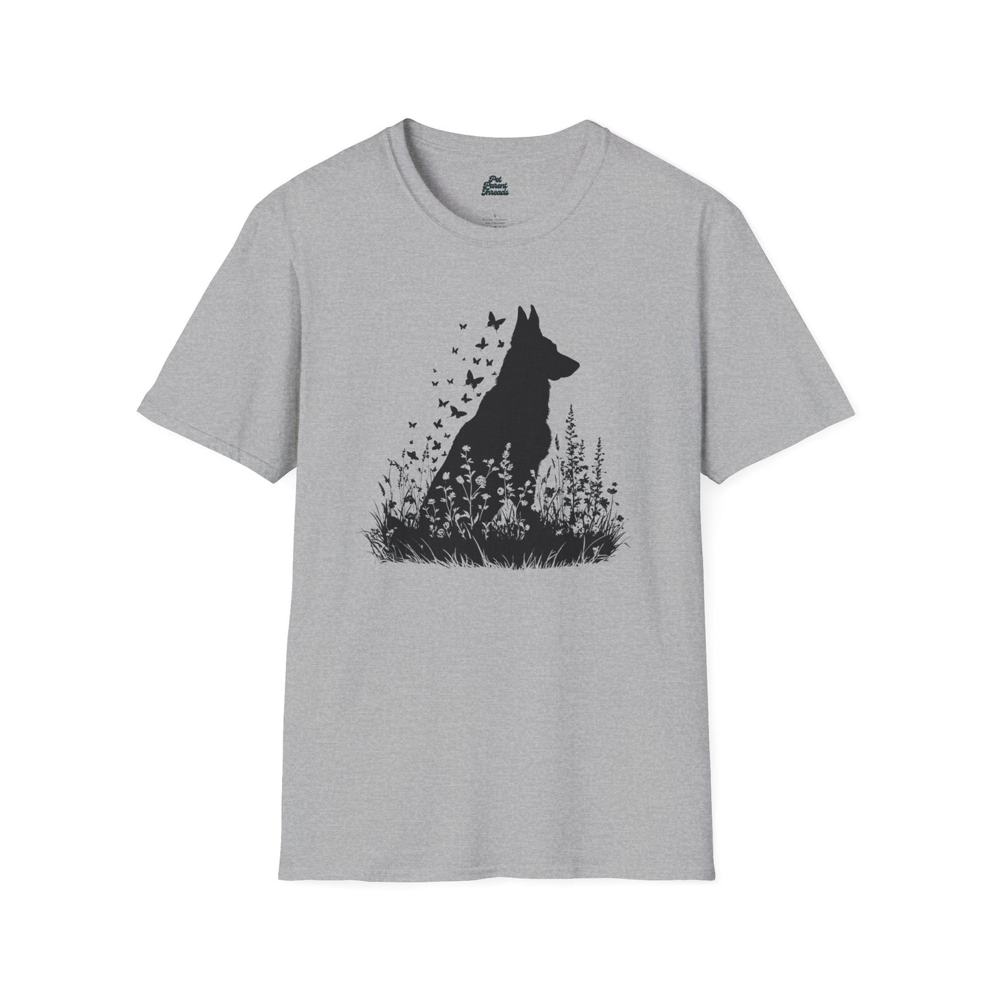 German Shepherd Butterfly Silhouette Tee - Pet Parent Threads