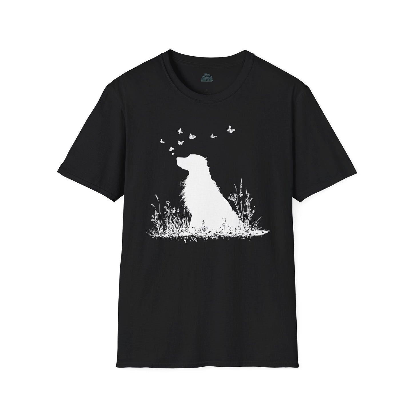 Golden Retriever Butterfly Silhouette Tee - Pet Parent Threads