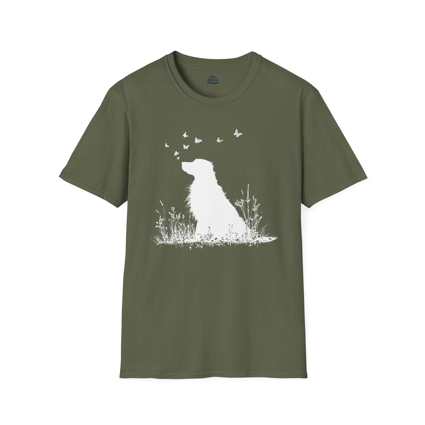 Golden Retriever Butterfly Silhouette Tee - Pet Parent Threads
