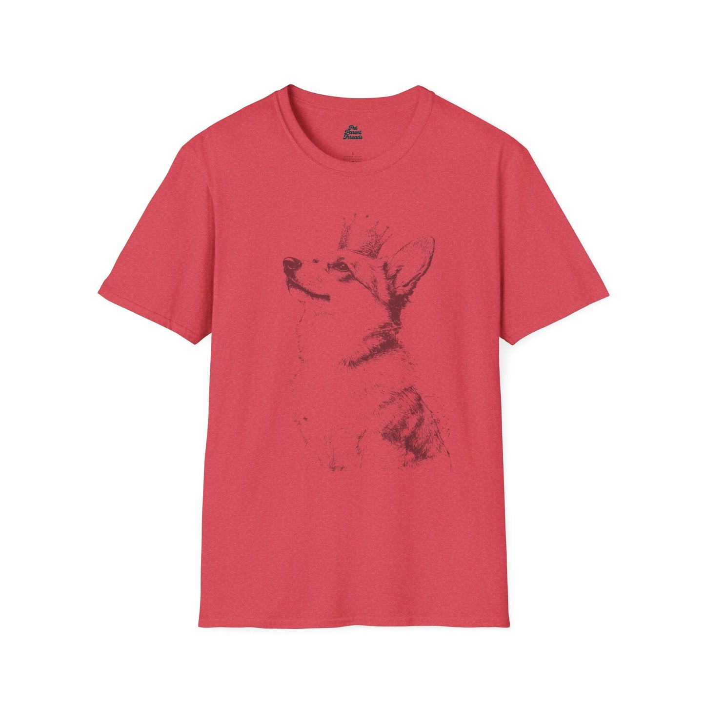 Long Live The Corgi Graphic Tee Heather Red