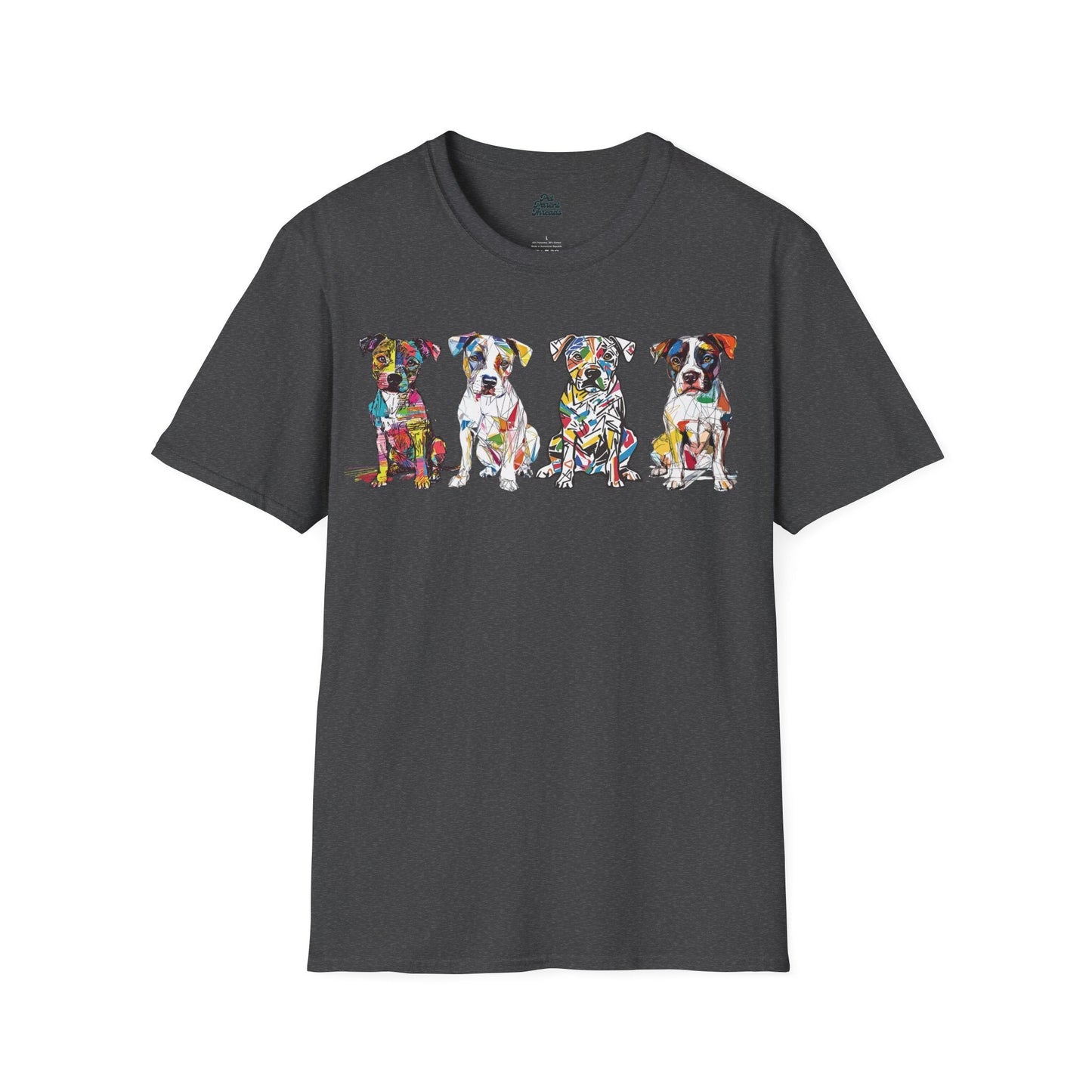 Pitbull Art Series Graphic Tee Dark Heather