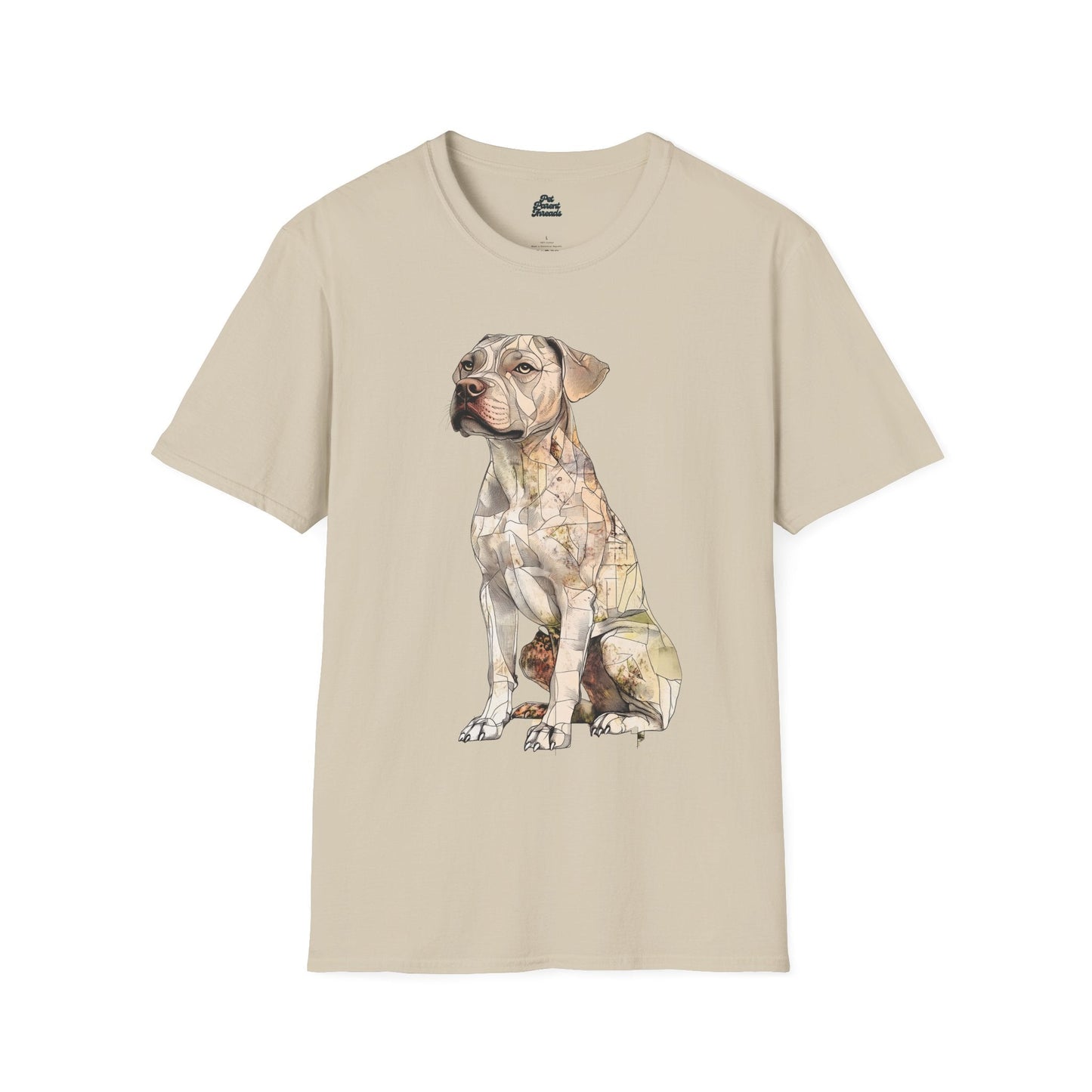 Pitbull Terrain Art Graphic Tee Sand
