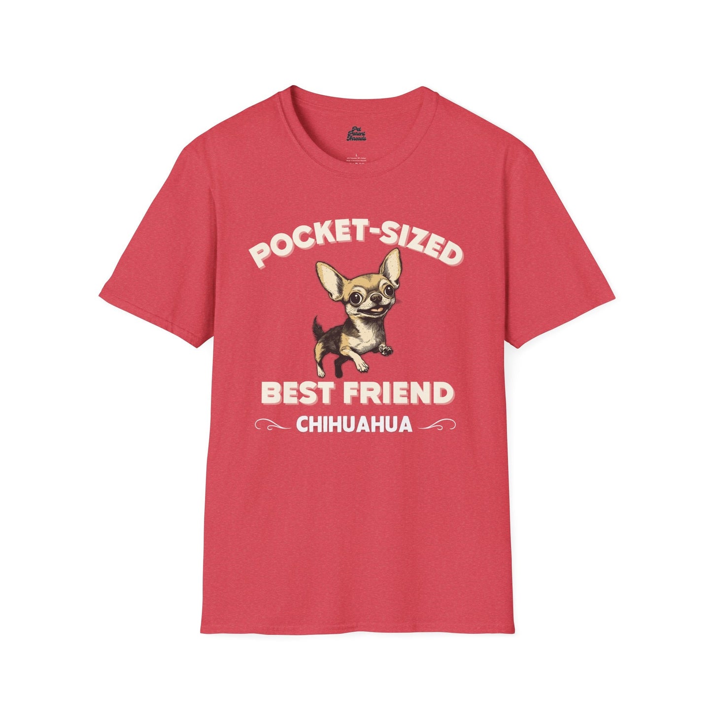 Pocket Sized Best Friend Graphic Tee Heather Red