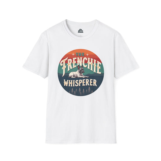 "The Frenchie Whisperer" Vintage Graphic Tee White