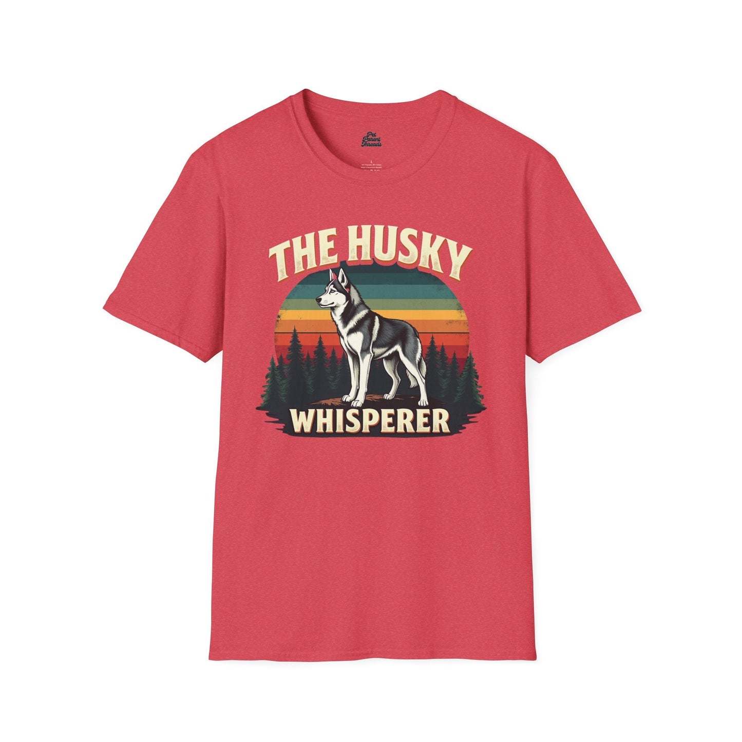 "The Husky Whisperer" Graphic Tee Heather Red