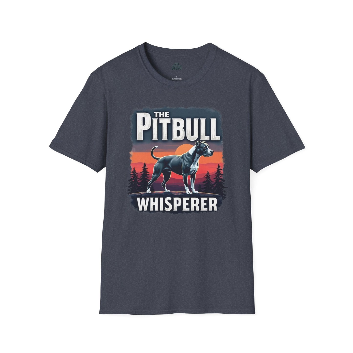 "The Pitbull Whisperer" Graphic Tee Heather Navy