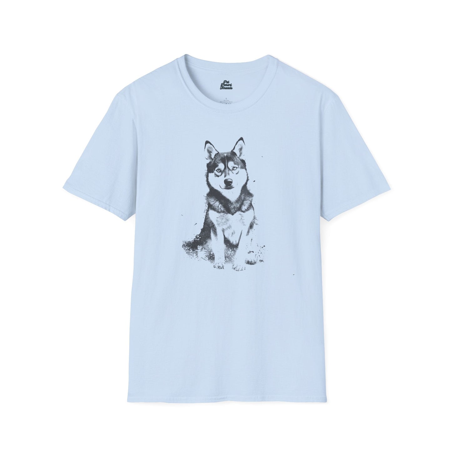 Wild & Free - Abstract Husky Graphic Tee - Pet Parent Threads