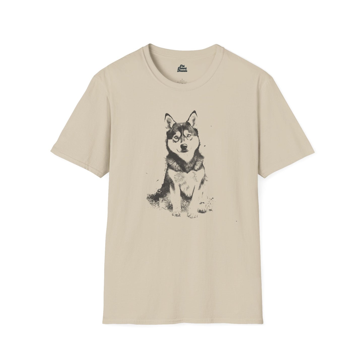 Wild & Free - Abstract Husky Graphic Tee - Pet Parent Threads
