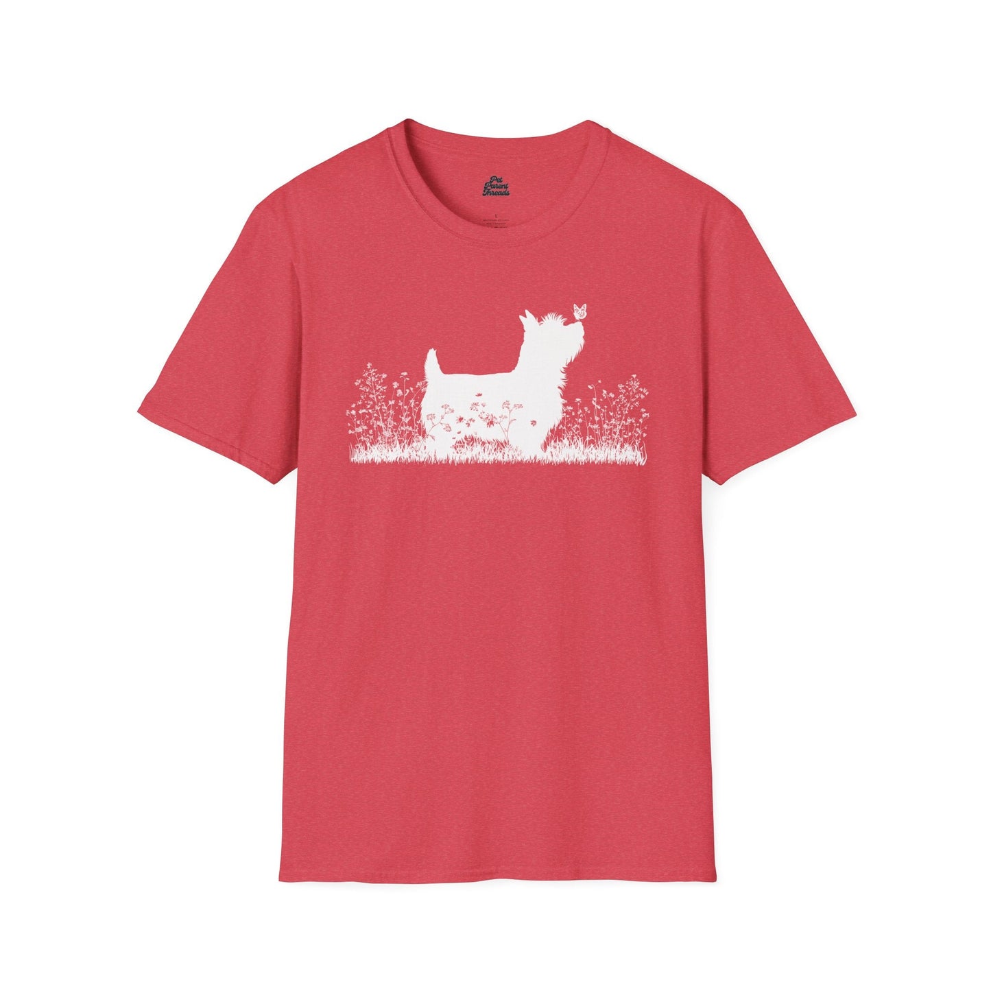 Yorkie Butterfly Silhouette Tee - Pet Parent Threads
