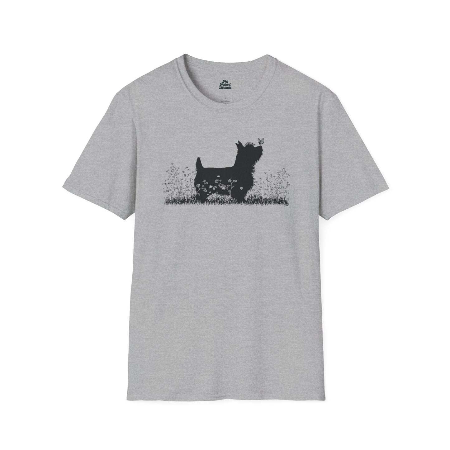 Yorkie Butterfly Silhouette Tee - Pet Parent Threads