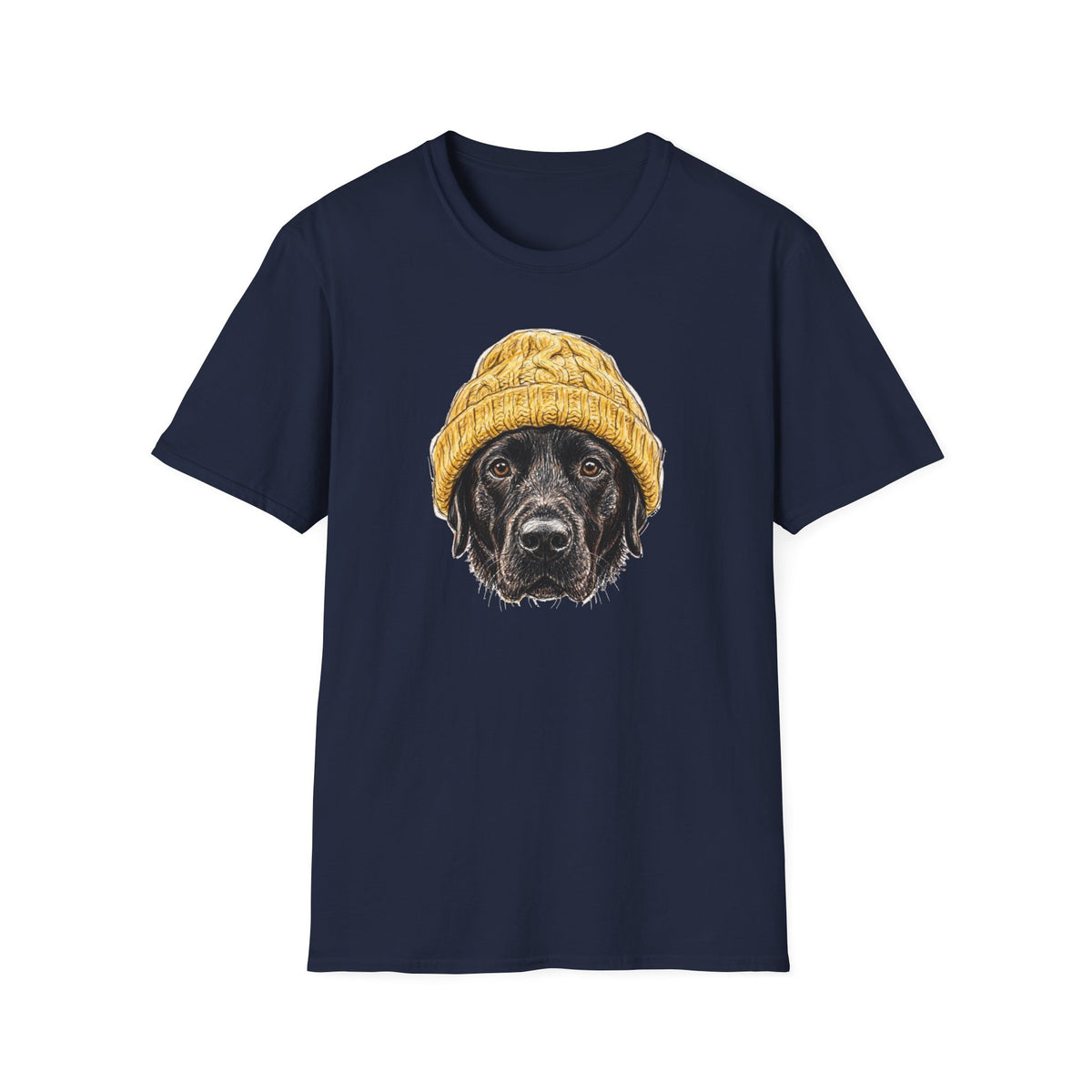 Black Labrador Beanie Tee