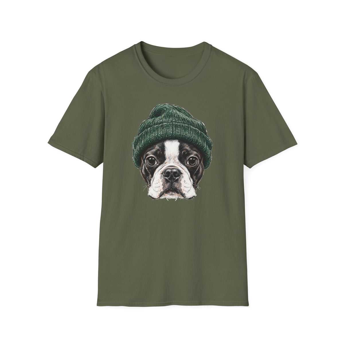 Boston Terrier Beanie Tee