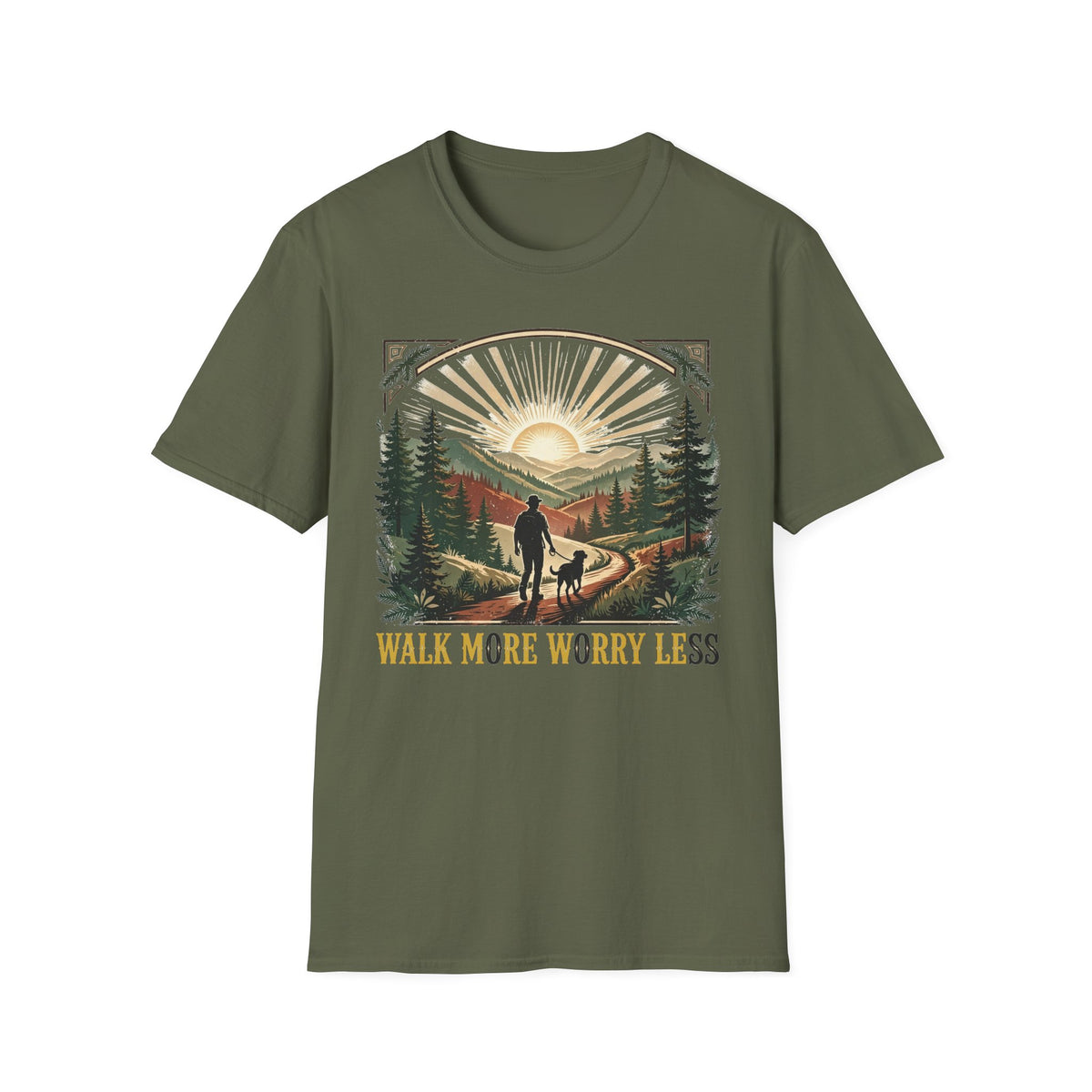 Walk More Worry Less Tee