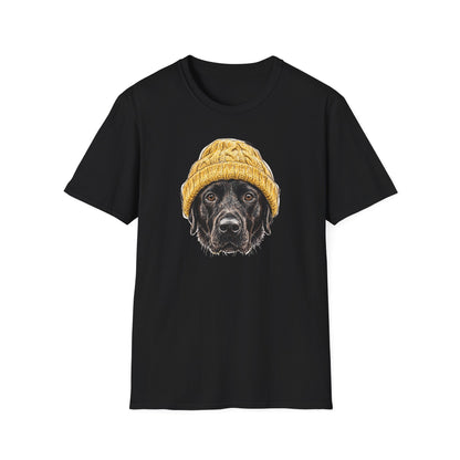 Black Labrador Beanie Tee